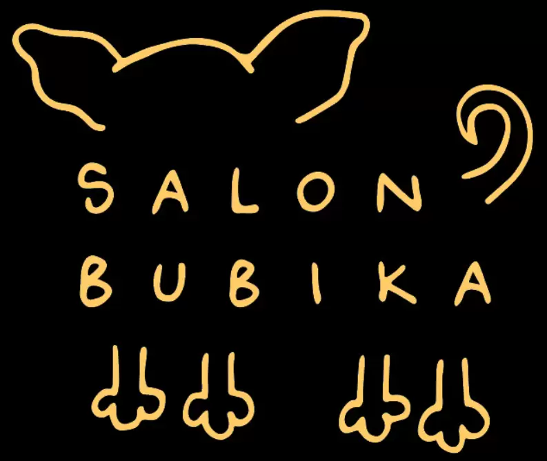 Pasji Salon Bubika - Logo orange